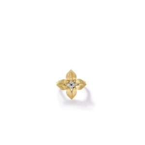 18K Yellow Gold Princess Star Medium Diamond Star Ring