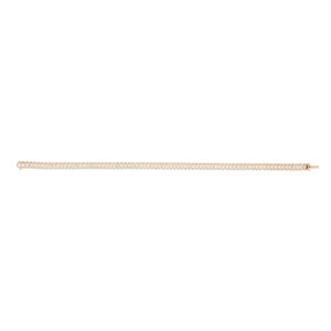 18K Rose Gold Classic Diamond Ribbed Tennis Bracelet
