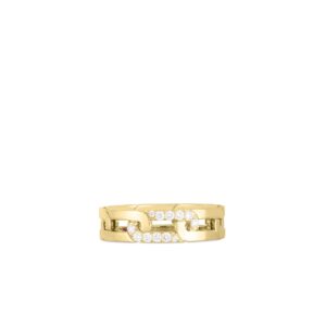 18K 6.5 Navarra Diamond Accent Slim Ring