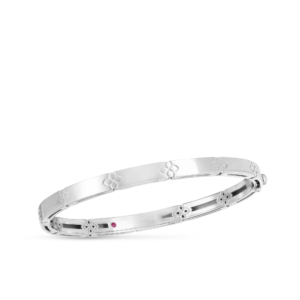 18K White Gold Love In Verona Bangle