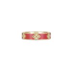 18K Yellow Gold Love In Verona Diamond And Enamel Ring