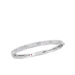 18K White Gold Love In Verona Pavé Bangle