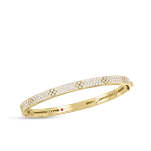 18K Yellow Gold Love In Verona Pavé Bangle