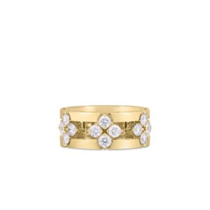 18K Yellow Gold Love In Verona Diamond Open Frame Ring