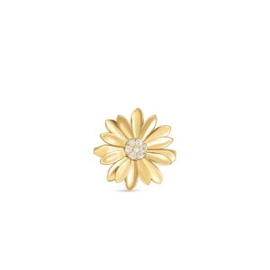 18K Yellow Gold Margherita Diamond Flower Ring