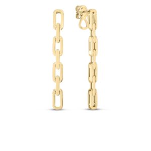 18K Yellow Gold Navarra Four Link Dangle Earrings
