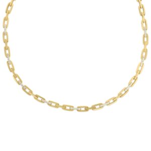 18K Yellow Gold Navarra Diamond Accents Necklace