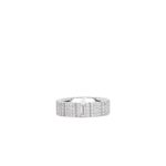 18K White Gold Obelisco Mixed Cut Pavé Diamond Ring