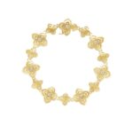 18K Yellow Gold Palazzo Ducale Carnival Diamond Flower Bracelet