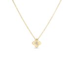 18K Yellow Gold Palazzo Ducale Carnival Diamond Flower Necklace