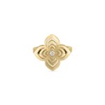 18K Yellow Gold Palazzo Ducale Carnival Diamond Flower Ring
