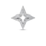 18K White Gold Stardust Pavé Diamond Star Ring