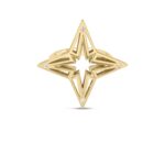 18K Yellow Gold Stardust Open Frame Diamond Star Ring