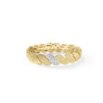 18K Yellow Gold San Marco Textured Diamond Bracelet