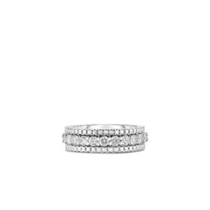 18K White Gold Siena Diamond 1 Row Ring