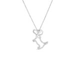 18K White Gold Tiny Treasures Diamond Scottie Dog Necklace