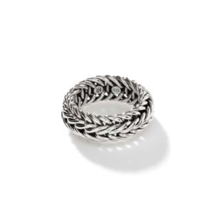 Icon Chevron Band Ring, Sterling Silver, Wide