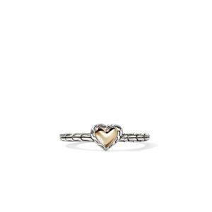 JH Essential Heart Ring, Sterling Silver, Gold