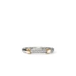 JH Essential Pave Ring, Gold, Sterling Silver, Diamonds, 3MM