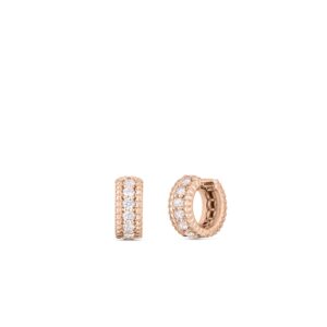 18K Rose Gold Siena Diamond Huggy Hoop Earrings