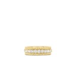 18K Yellow Gold Siena Diamond 1 Row Ring