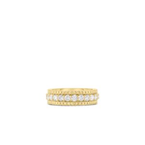 18K Yellow Gold Siena Diamond 1 Row Ring