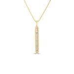 18K Yellow Gold Siena Diamond Tablet Necklace