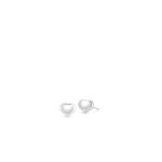 18K White Gold Tiny Treasures Heart Stud Earrings