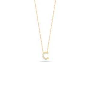 18K Yellow Gold Tiny Treasures Diamond Love Letter Necklace