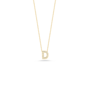 18K Yellow Gold Tiny Treasures Diamond Love Letter Necklace