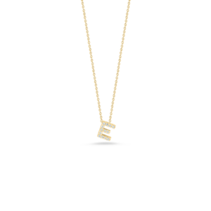 18K Yellow Gold Tiny Treasures Diamond Love Letter Necklace
