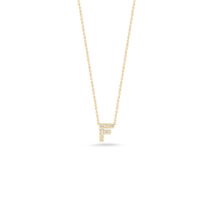 18K Yellow Gold Tiny Treasures Diamond Love Letter Necklace