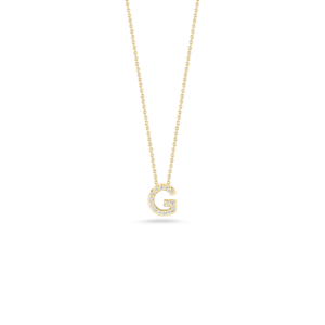 18K Yellow Gold Tiny Treasures Diamond Love Letter Necklace