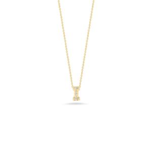 18K Yellow Gold Tiny Treasures Diamond Love Letter Necklace