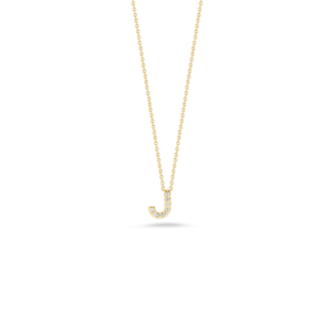 18K Yellow Gold Tiny Treasures Diamond Love Letter Necklace