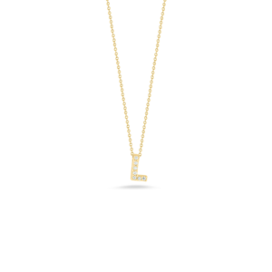 18K Yellow Gold Tiny Treasures Diamond Love Letter Necklace
