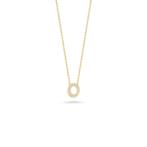 18K Yellow Gold Tiny Treasures Diamond Love Letter Necklace