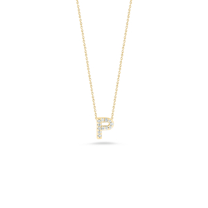 18K Yellow Gold Tiny Treasures Diamond Love Letter Necklace