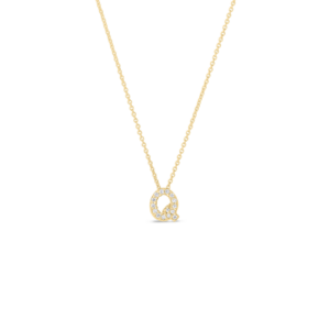 18K Yellow Gold Tiny Treasures Diamond Love Letter Necklace
