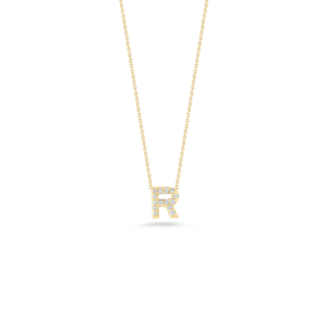 18K Yellow Gold Tiny Treasures Diamond Love Letter Necklace