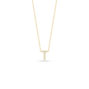 18K Yellow Gold Tiny Treasures Diamond Love Letter Necklace