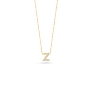 18K Yellow Gold Tiny Treasures Diamond Love Letter Necklace