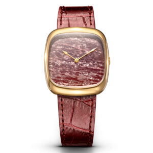 Natural Rubellite Stone In Gold