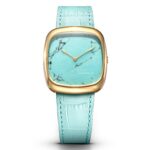 Natural Turquoise Stone In Gold