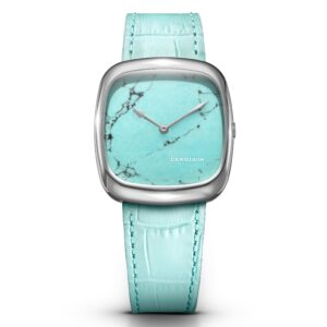 Natural Turquoise Stone In Steel