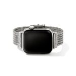 Smartwatch Strap, Silver, Diamonds, 18MM