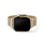 Smartwatch Strap, Gold, Diamonds, 18MM
