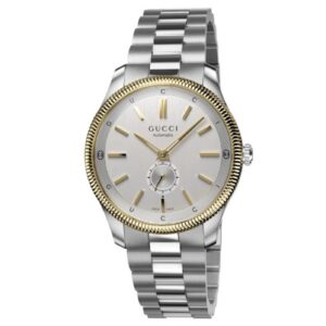 Gucci G-Timeless Watch, 40mm - Silver Dial Two-Tone