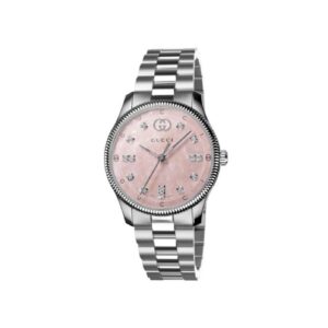 Gucci G-Timeless Watch, 29mm - Pink Mother of Pearl Diamond Dial