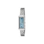 Gucci G-Frame Watch, 14x34mm - Light Blue Dial, Steel Bracelet